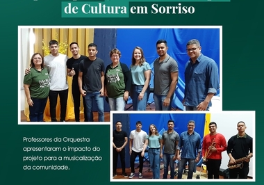 Professores da Orquestra Jovem de Nova Mutum marcam presença no 3º Fórum de Cultura em Sorriso