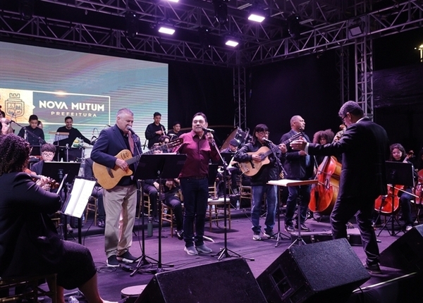 Em noite histórica, Orquestra Jovem encanta Nova Mutum nos 37 anos do município