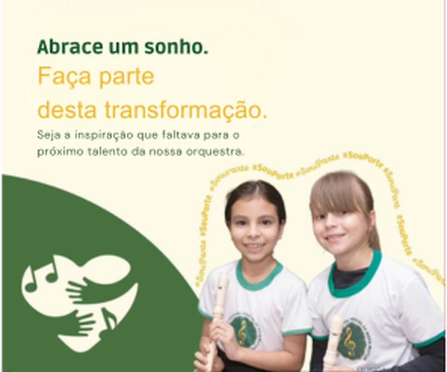 Abrace um Sonho: apadrinhe um aluno e transforme vidas através da música