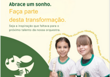 Abrace um Sonho: apadrinhe um aluno e transforme vidas através da música