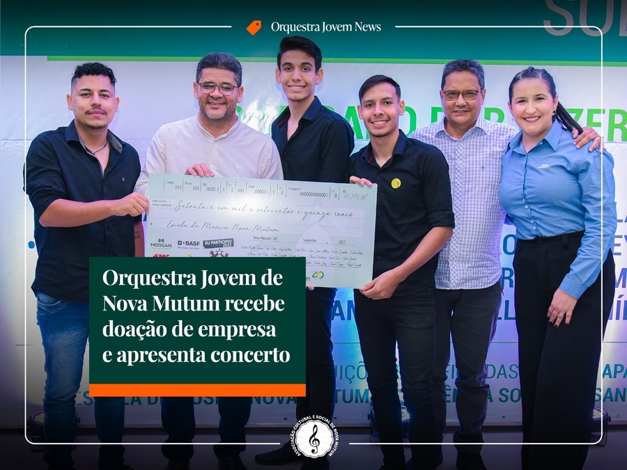 Escola de Música recebe doação da empresa Mocellin