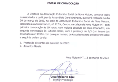 Edital de Convocação