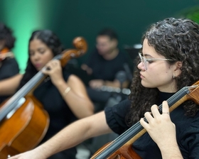Orquestra Jovem de Nova Mutum emociona público na abertura da FIT Pantanal 2025