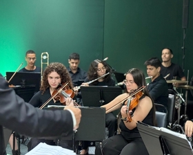 Orquestra Jovem de Nova Mutum emociona público na abertura da FIT Pantanal 2025