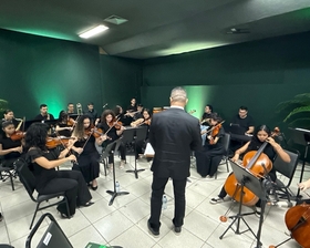 Orquestra Jovem de Nova Mutum emociona público na abertura da FIT Pantanal 2025