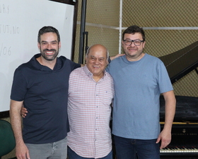 Visita de Henrique Ribeiro na Escola de Música de Nova Mutum